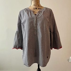Talbots Oprah edition ladybug blouse